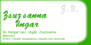 zsuzsanna ungar business card