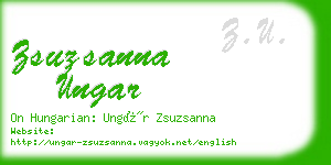 zsuzsanna ungar business card